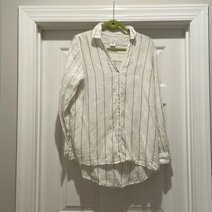 Sigrid Olsen Sz M Linen Blouse